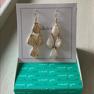 Stella & Dot Botanical Chandelier Earrings